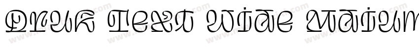 Druk Text Wide Mdium Trial字体转换